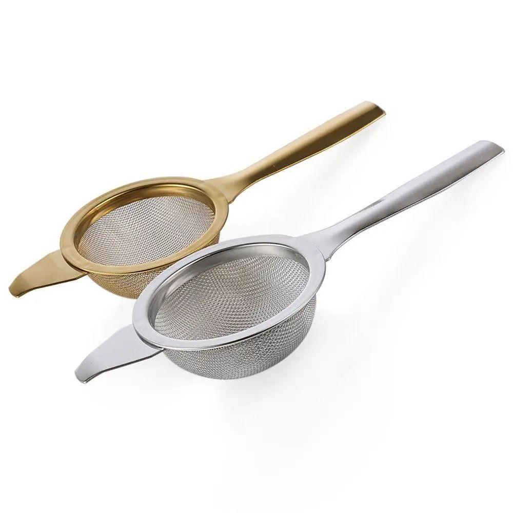 Fine Mesh Hanging Tea Strainer Stainless Steel Lace Tea Infuser Double Ear Tea Filter Restaurant