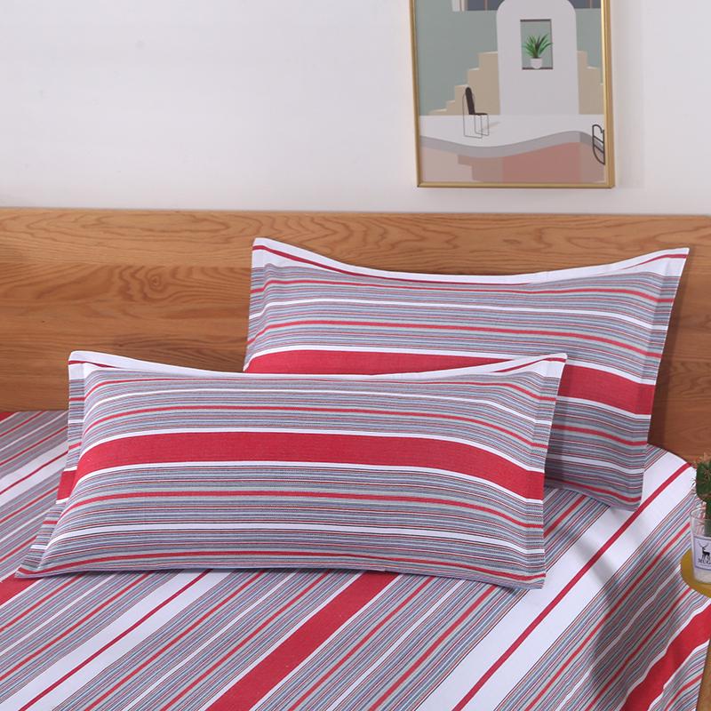 Extra Thick 100% Pure Cotton Pillowcase Set - Cool Mat, Single, Summer, Two-Piece