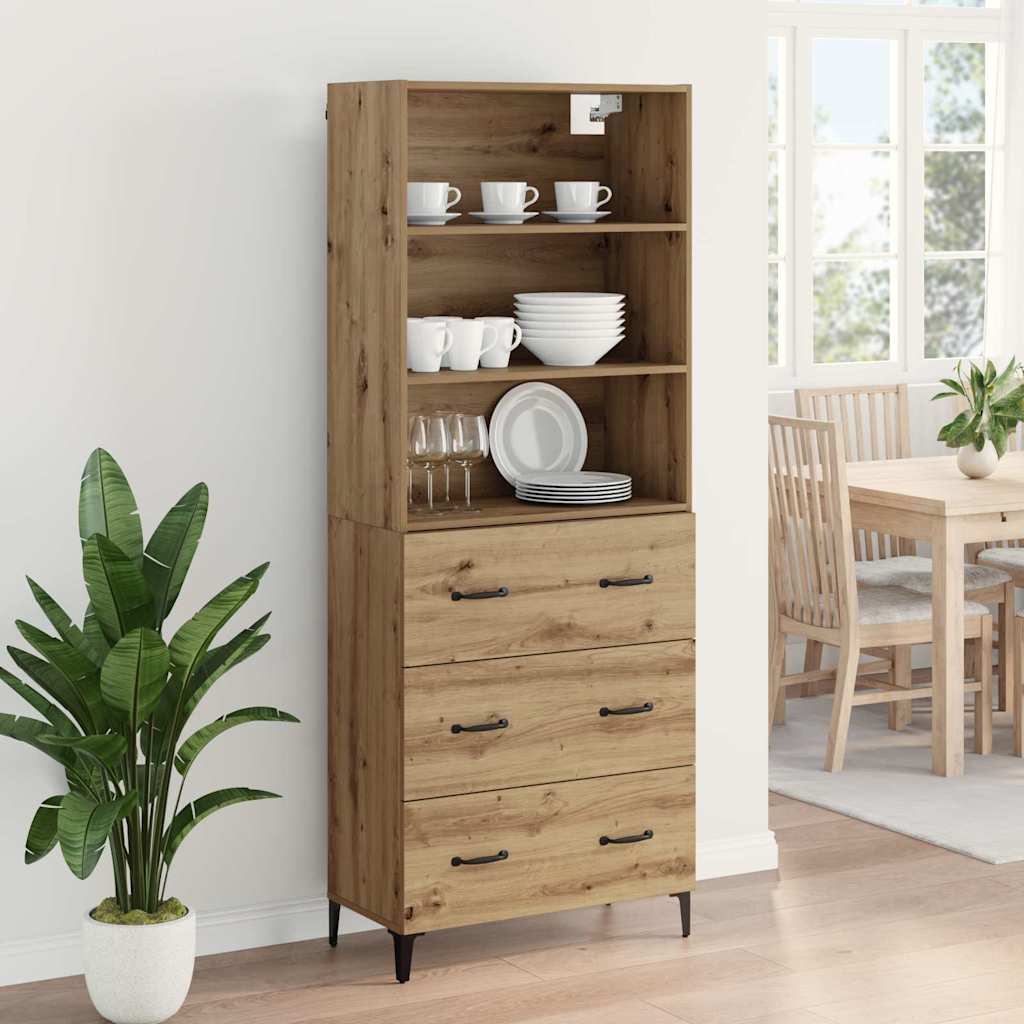 Highboard Artisan Oak 69.5 x 34 x 180 cm Particleboard