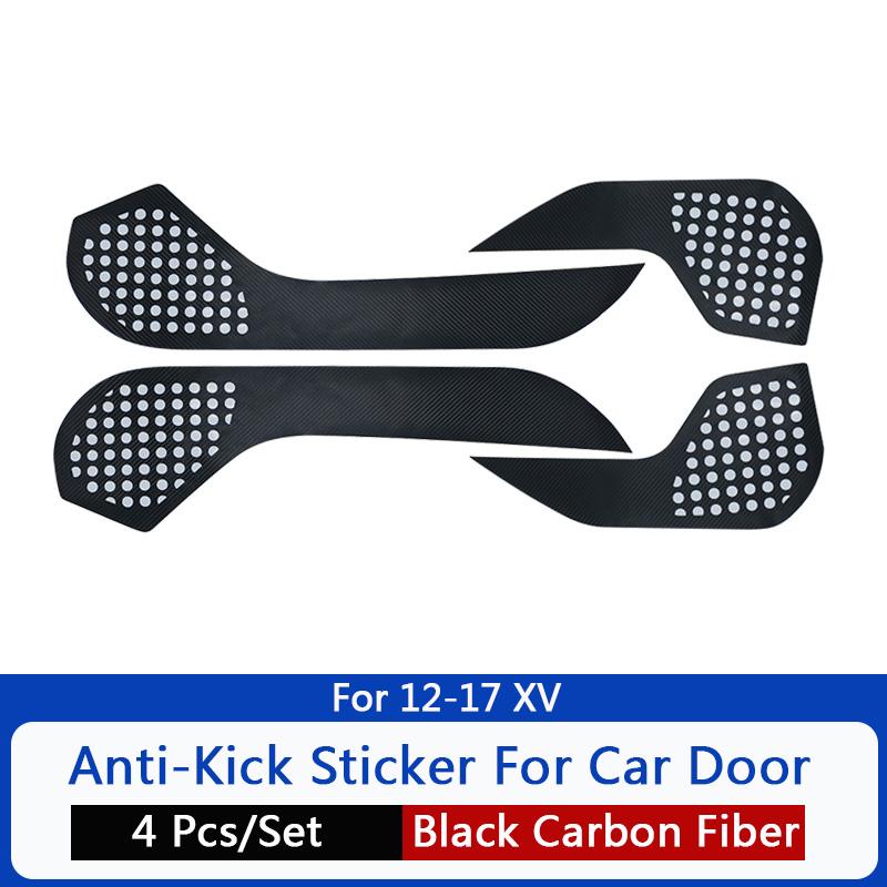 QHCP Carbon Fiber Boční ochranné fólie na dveřích auta proti kopnutí pro Subaru Forester Legacy Outback XV 2013- 4ks