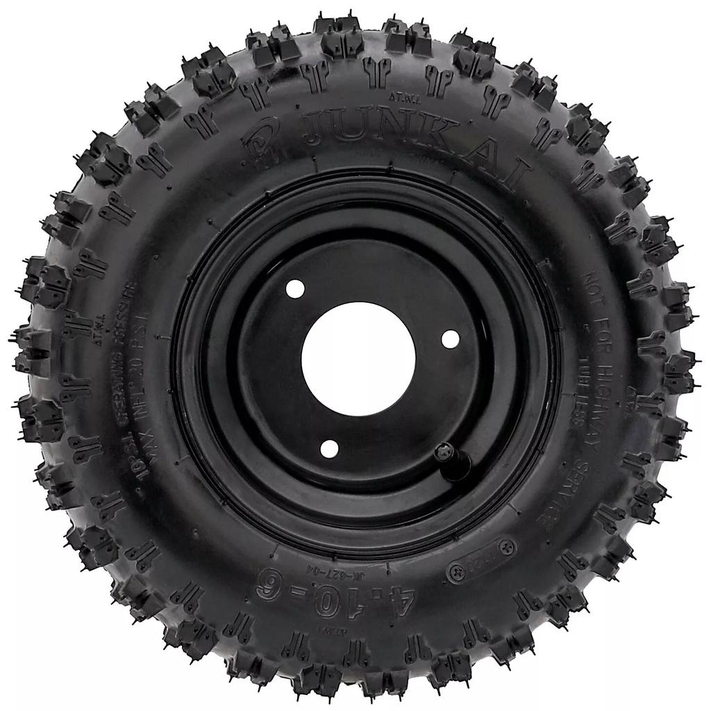 ATV Accessories TDPRO 4pcs 4.10-6'' Tires Wheel Rims for Mower Gas Scooter Quad Razor E-Bike Tricycles
