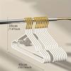 10PCS Ultra-smooth durable metal shirt dress hanger, lightweight and sturdy metal rack for jacket pants casual pants