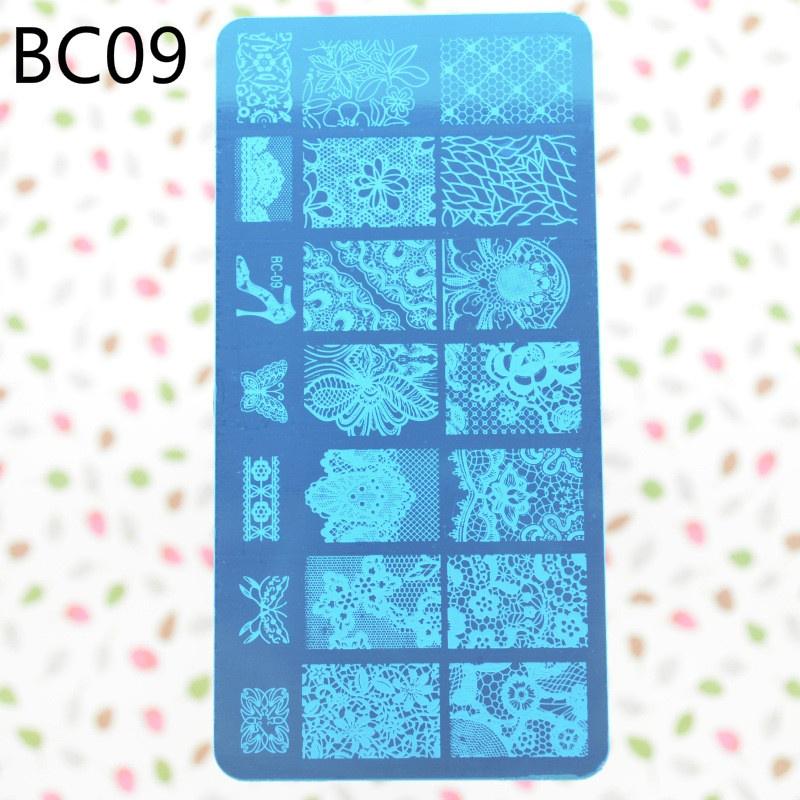 Nail Fashion 12x6cm New 10 Designs Flower/Christmas DIY Polish Stamping Nail Stamp Templates Nail Ar