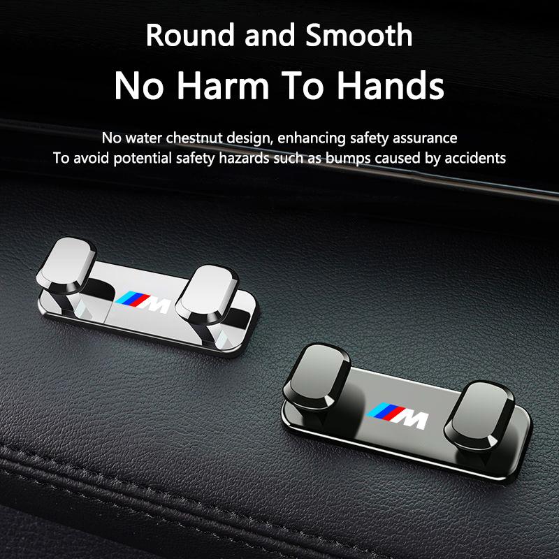 Zinc Alloy Car Storage Hooks Interior Accessories For BMW 1 3 5 7 Series M Performance X1 X3 X4 X5 F10 F15 F20 F30 M3 M4 E34 E46 jbdf70