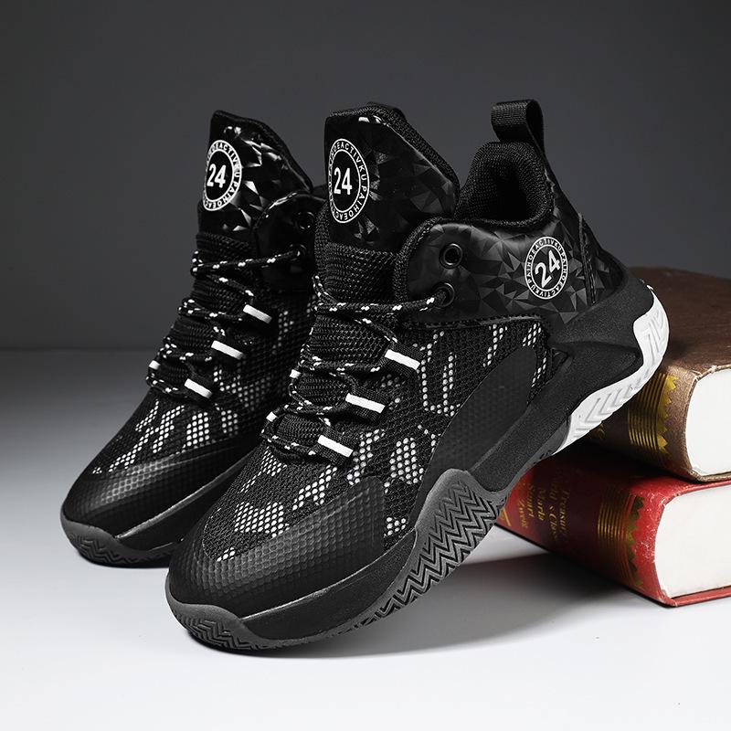 Sapatos de Basquetebol para Crianças - Ténis Desportivos Antiderrapantes e com Absorção de Choque para Treino de Primavera e Verão