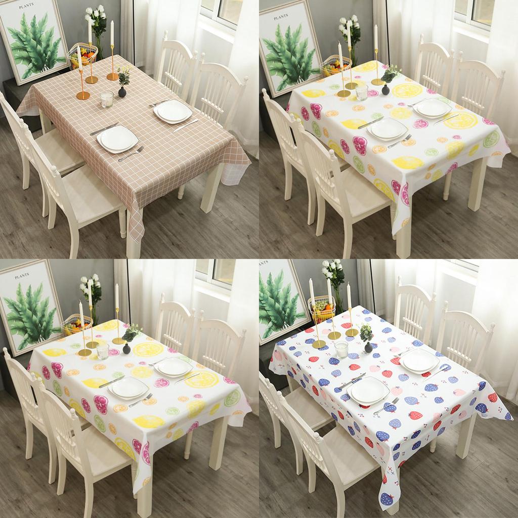 Waterproof Peva Tablecloth With Fresh And Beautiful Plaid Pattern**