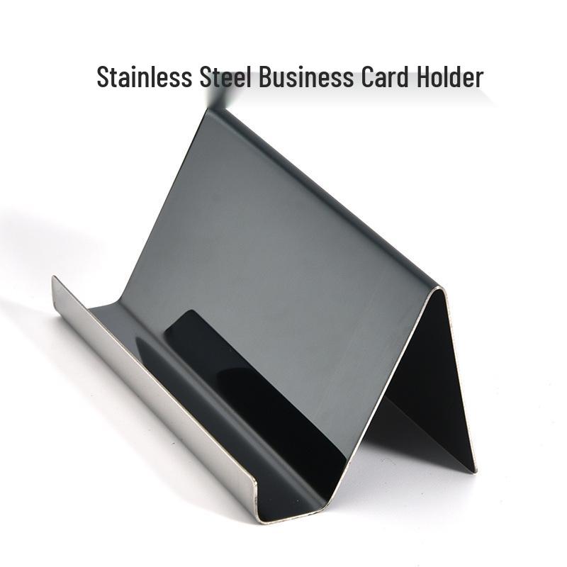 304 Stainless Steel Business Card Holder and Phone Stand