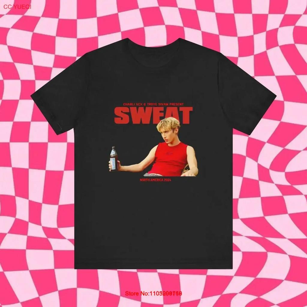 Troye Sivan und Charli XCX Sweat Tour T-Shirt vintage Gewaschen Bequem Designerkleidung Unisex Leichtes Oberteil Für den Alltag