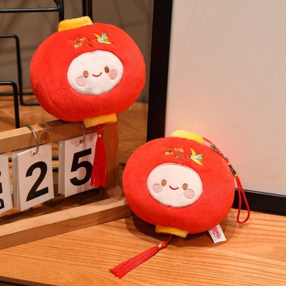 Gefülltes Plüsch Rote Laterne Puppenanhänger Chinesisches Frühlingsfest Ornament Wohnzimmer Tür