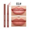 Pink Waterproof Automatic Matte Lip Liner - Smudge-Proof Lipstick Pencil