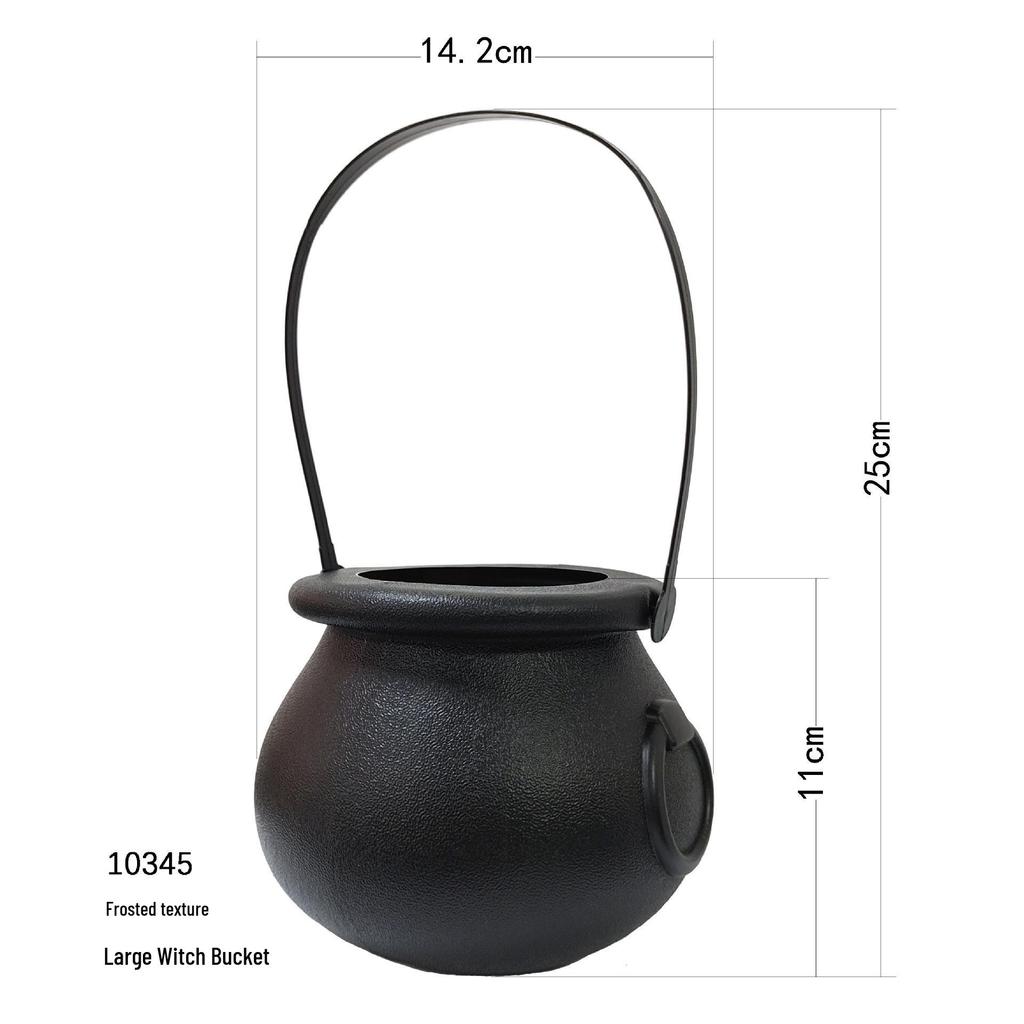 Halloween Black Witch Flame Candy Jar and Party Supplies