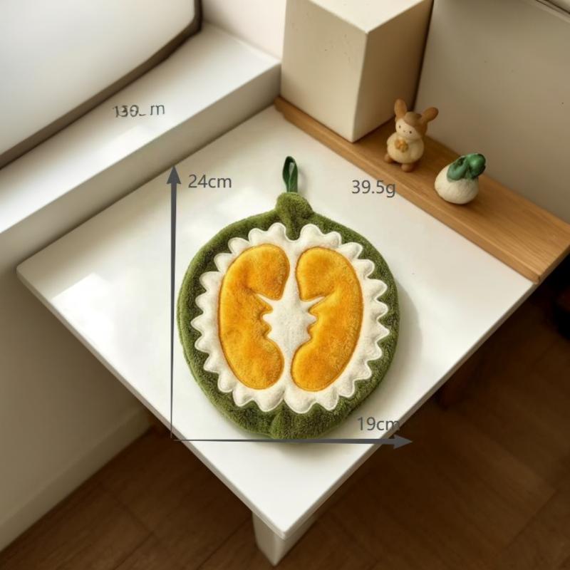 1/2Pcs  Absorbent Hand Towels Kitchen Hanging Towels For Hands Kitchen Accessories Bathroom Washing Hand Towels