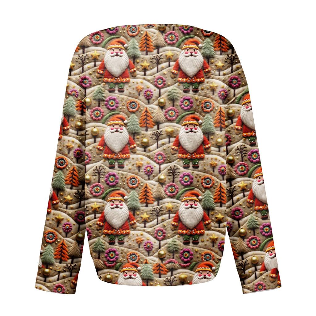 Women's Casual Shirts Long Sleeve Tops Button Up V Neck Loose Knit Fall Favorites For Women