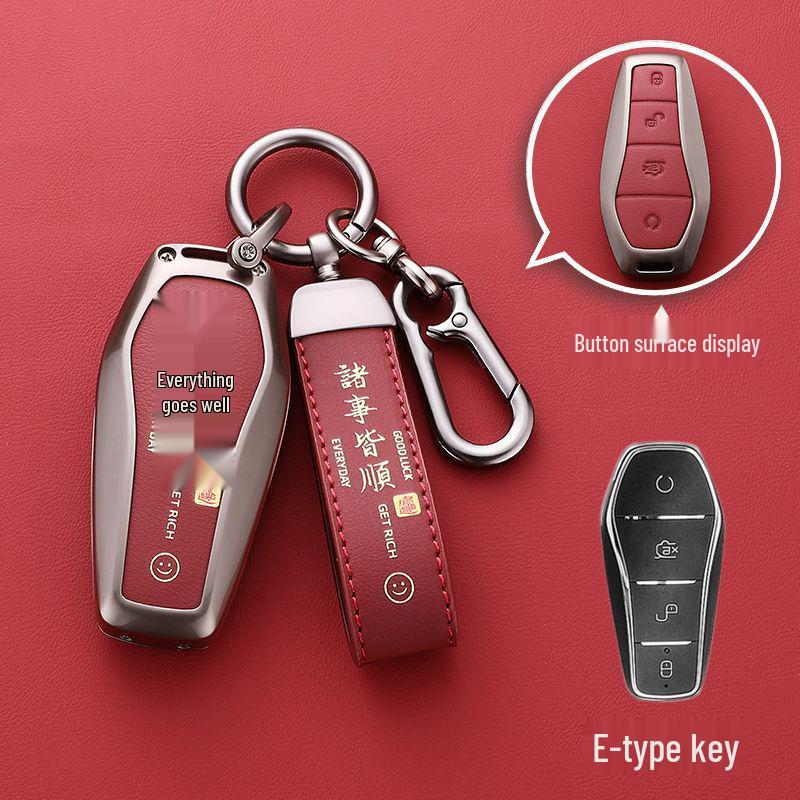 BYD Key Case for Han, Qin Plus DMI, Song Pro, Dolphin, Yuan, Tang, EV Seal, Seagull, Frigate, and Destroyer Models