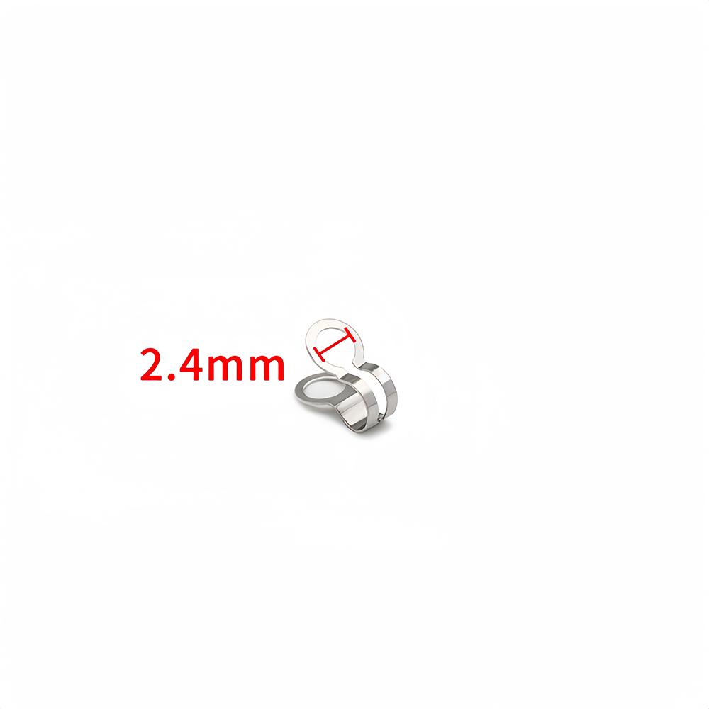 

10-100pcs Stainless Steel Double Loops Beads Buckles Clasps Cord End Caps String Foldover Ball Chain Connectors Jewelry Findings