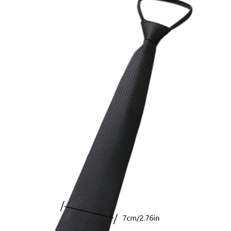 Male Zipper Design Neck Tie for Business Necktie Formal Suit Accessories