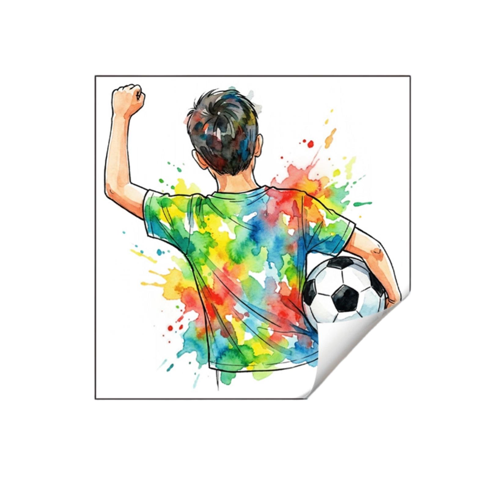 

Soccer Theme Wall Decal For Bedroom Living Room Sports Home Wall Decoration One Size
