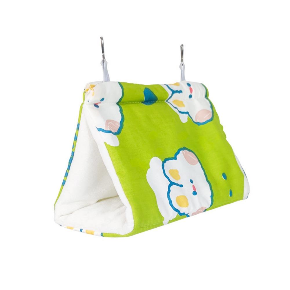 Cute Parrot Warm Hammock Soft Triangular Cotton Nest Easy to Use Pet Sleeping Bed  Intoor