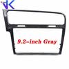 Piano color black For Golf Mk7 Trim 8 "Inch & 9" Inch Screen Bezel For Golf 7 CD Radio Plates Decorative Frame Panel
