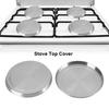 4Pcs/Set Stainless Steel Kitchen Stove Top Burner Covers Cooker Protection Round Gas Burner Covers for Home Kitchen Cooker