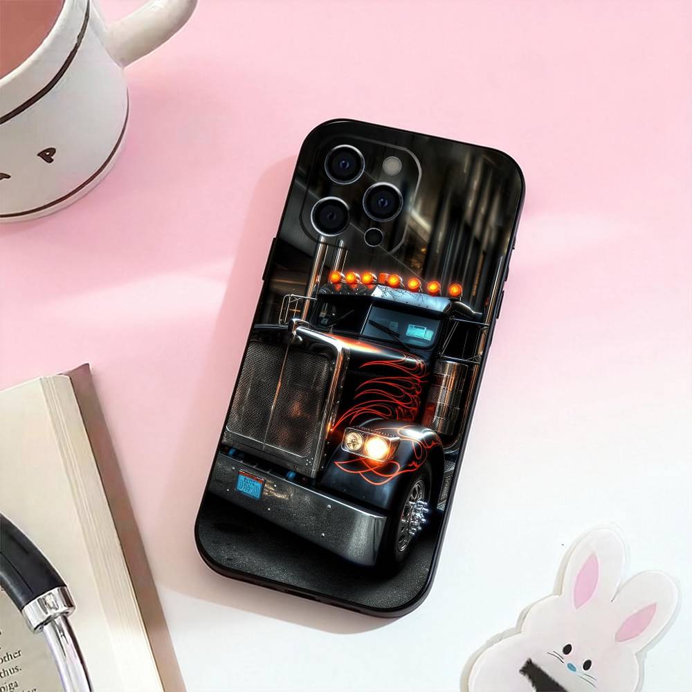 Cool H-Heavy Truck Car Phone Case For iPhone 17,16,15,14,13,12,11 Plus,Pro,Max,XS Silicone Soft Cover