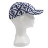 Pristine FENDI Cap All-over Pattern Baseball Hat Blue White Silk Mens 58 FXQ961 Used