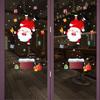 Christmas Stickers, Santa Claus Tree, Christmas Window Stickers, Party Window Display, Glass Stickers, Static Wall Stickers