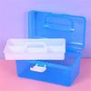Clear Toy Storage Box with Tray Large Plastic Box for Organizing Small Item