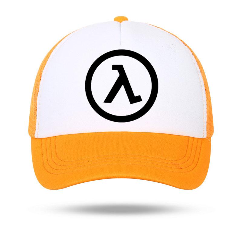 Fashion Casual Half Life Game Logo Print Baseball Caps Unisex Women Parentchild Hats Mesh Visor Outdoor Sun Hat Adjustable Caps