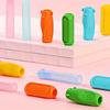 4pcs Random Color Triangular Pencil Grip Writing AIDS Grip Trainer School Supplies Learning Supplies