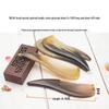 Hemei Natural Horn Comb for Ladies - Scalp Massage & Pointed Tail Design