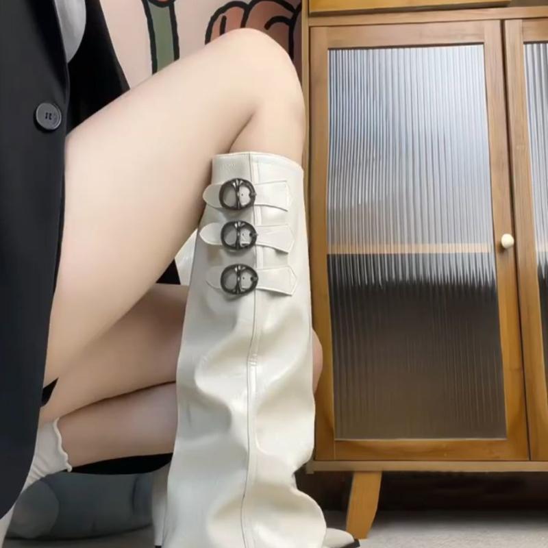 Kniehohe Damenstiefel mit spitzer Zehenpartie Damenschuhe Mode Winter Wildleder Chelsea Boots 2025 Designer Neu Kleid Mujer De Botas