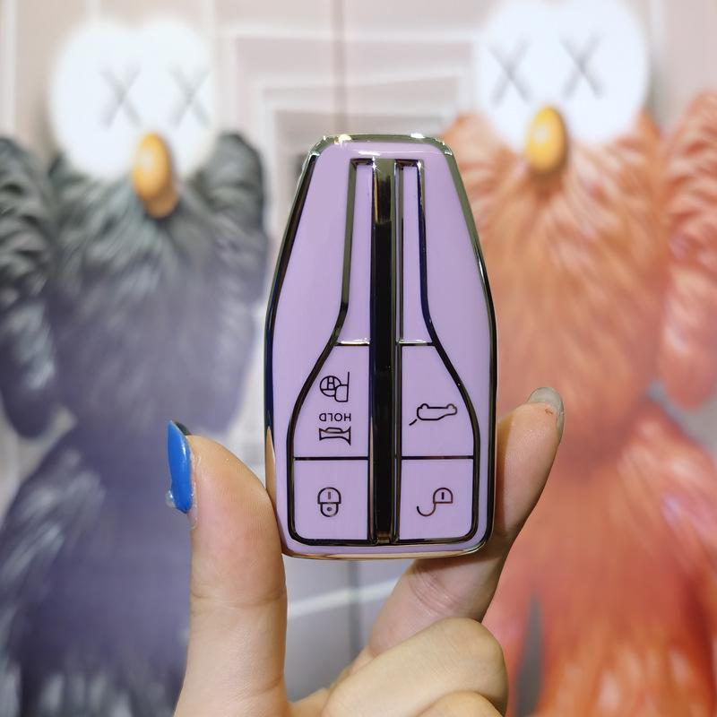 Elegant Key Cover for Hongqi Models HS5, HS7, H5, H9, E-HS9 - Unisex Car Protection