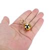 2pcs Rust Resistant AntiLost Copper  s Crisp Sound Round Collar Decoration for Dog Cat(Golden )