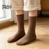 Insulated Boot Socks for Winter Thickened Plush Men, Thermal Fleece Lined Crew Socks, Soft Warm Outdoor Sports Hosiery Mid-calf Elastic Cozy