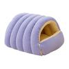 Pet House Bed Non-Slip Base Removable Washable Cover Cave Design Washable Cat Bed with Zipper Indoor Outdoor Portable Nest