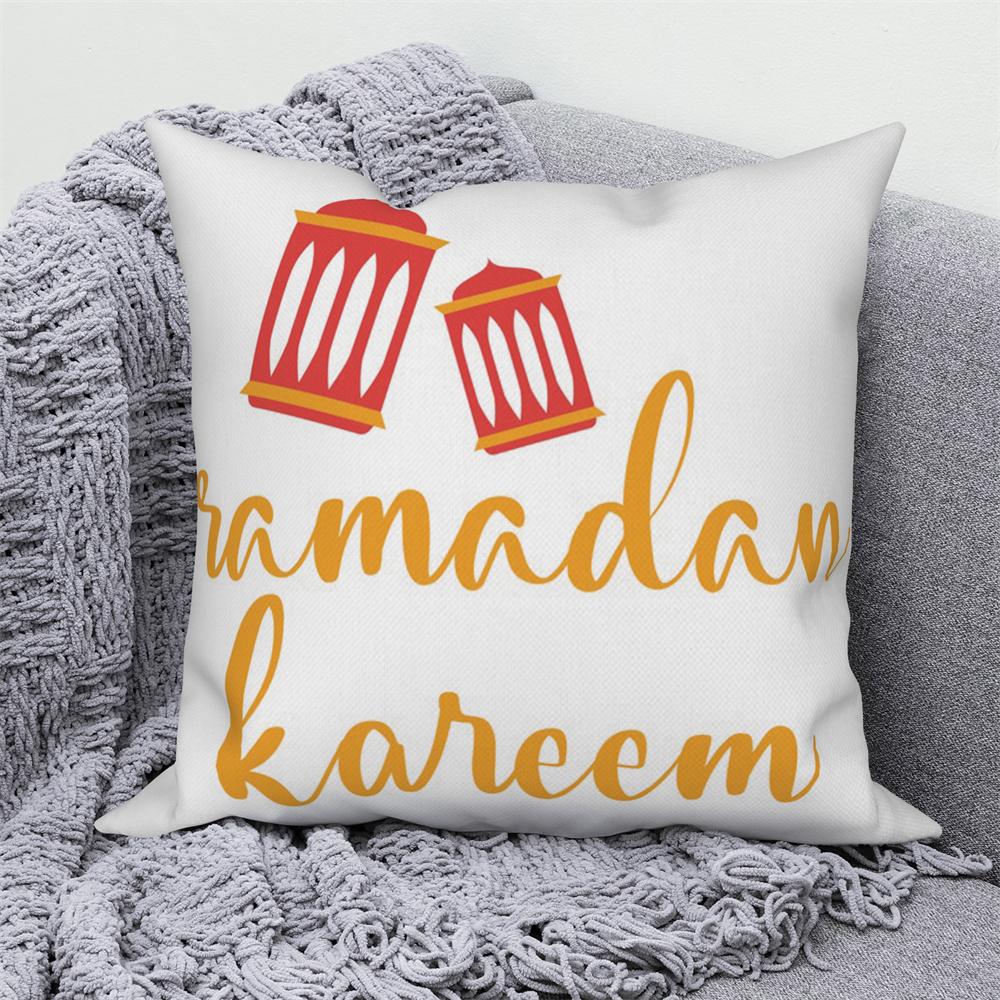 Mosque Muslim Home Sofa Bed Decor Throw Pillow Cover Gift Islamic Eid Mubarak Ramadan Decorative Cushion