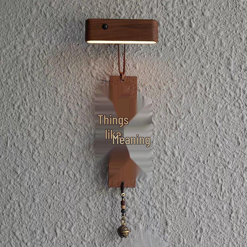 Prosperity Pendant: Chinese Style Black Walnut Door & Wall Hanging Ornament