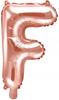 Foil Balloon Letter "F", 35Cm, Rose Gold 1Pc.