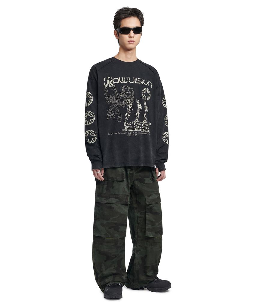 Nomaenyueol Pentrum Cargo Pants - Dyed Camouflage