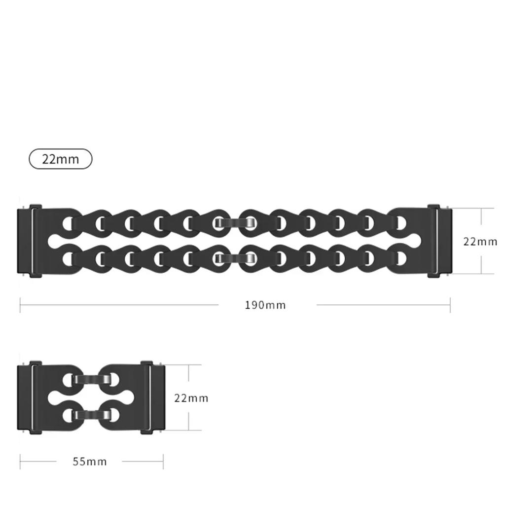 Silicone Chain Strap for Samsung Galaxy Watch 2025/7 Ultra 47mm Wristband Band Bracelet for Galaxy Watch ultra 2025 Watchband