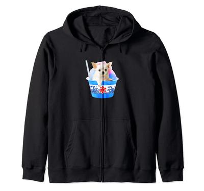 Sudadera con cremallera divertida de perro rapado camiseta, Chihuahua, hielo, Perro, Hombres, amante, Artículos, Lindo, Divertido, Divertido, Ropa, Material, Regalo, Verano,