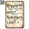 Metal Poster Wall Art Motivational Phrase About Happiness In Dark Times for Living Room