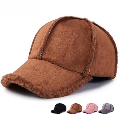 Moda autunno e inverno versione coreana del berretto da baseball velluto pelle di pollo caldo ispessito berretto a becco d'anatra femminile bordo curvo berretto a becco d'anatra