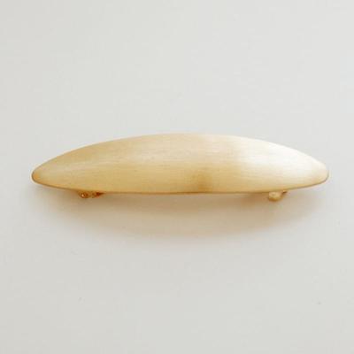 J.Lauren French Gold Oval Auto Hair Pin H01189