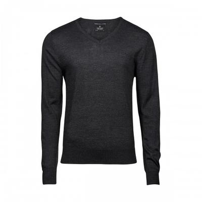 Mens Merino Blend V Neck Jumper