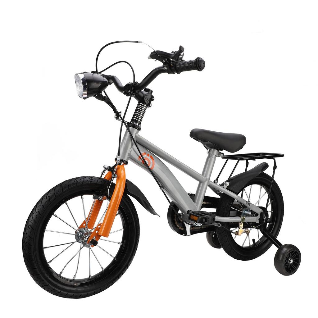 Toddler Bike 14 Inch Carbon Steel Anti Slip Handlebar Adjustable Saddle Kids Bike with Training