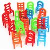 Blocks Toys Assembly Stacking Chairs Children's Chair Stacking Toy Children Learning Educational Toy Desktop Chair Stacking Game