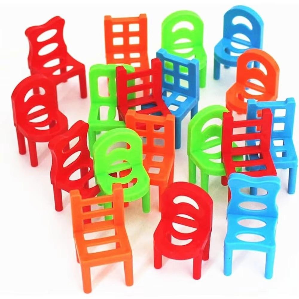 Blocks Toys Assembly Stacking Chairs Children's Chair Stacking Toy Children Learning Educational Toy Desktop Chair Stacking Game