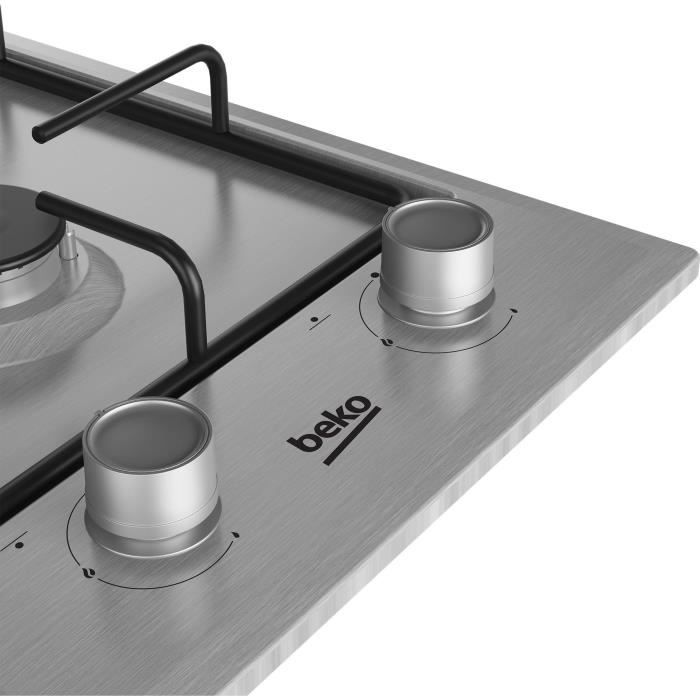 Table De Cuisson À Gaz - BEKO - 2 Foyers - 30 Cm - Inox - HDCG32220FX